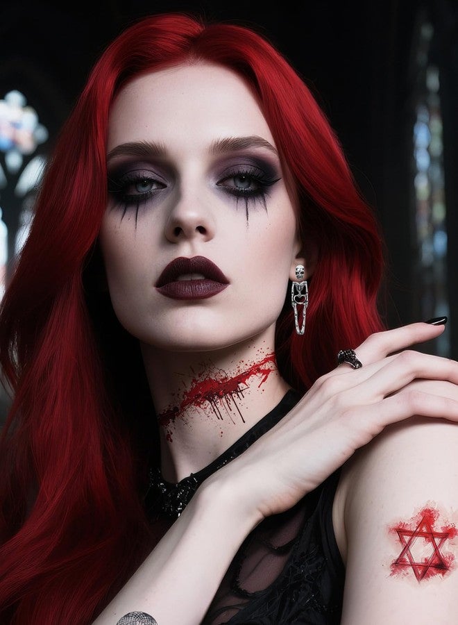 JSLOVFLO Punk Halloween Earrings for Women,Witch Skull Skeleton Dangle Earrings for Women,Scary Halloween Party Earring for Halloween Accessories (Skull) - Image 4